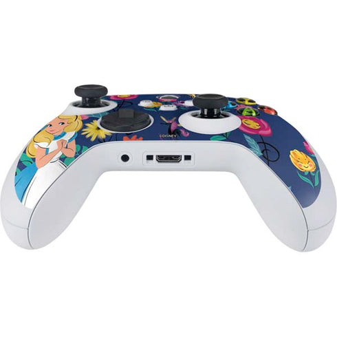 Disney Alice in Wonderland (animated) Floral Print Xbox Series S Controller Skin